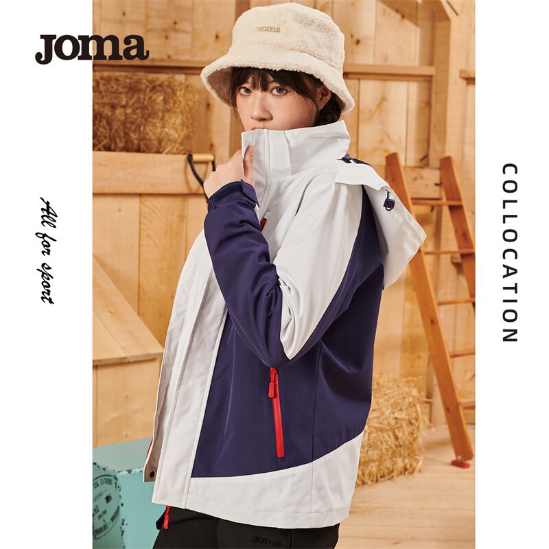 Joma户外外套男女同款秋冬连帽可拆卸保暖摇粒绒内胆防运动风衣,户外/登山/野营/旅行用品,冲锋衣,淘宝优惠券,粉丝福利购,淘宝优惠卷