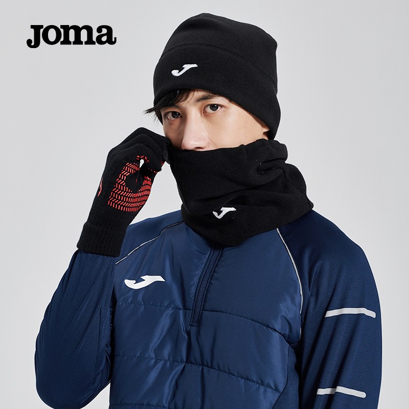Joma秋冬新款防寒帽子城市户外跑步运动加绒抓绒帽时尚休闲保暖帽