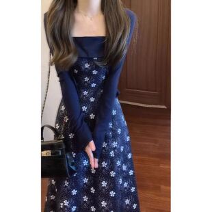 外贸女装出口1688阿里巴巴反季清仓特卖吊带收腰碎花显瘦连衣裙子