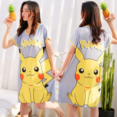 夏季短袖百搭宽松连衣裙子女