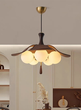 中古风卧室吊灯2026新款主卧吸顶灯房间书房餐厅法式复古中山灯具