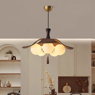 中古风卧室吊灯2026新款 复古中山灯具 主卧吸顶灯房间书房餐厅法式