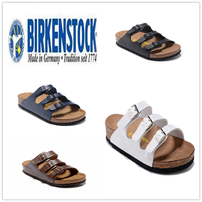 德国勃肯鞋birkenstock新款拖鞋正品florida三扣男女博肯软木拖鞋