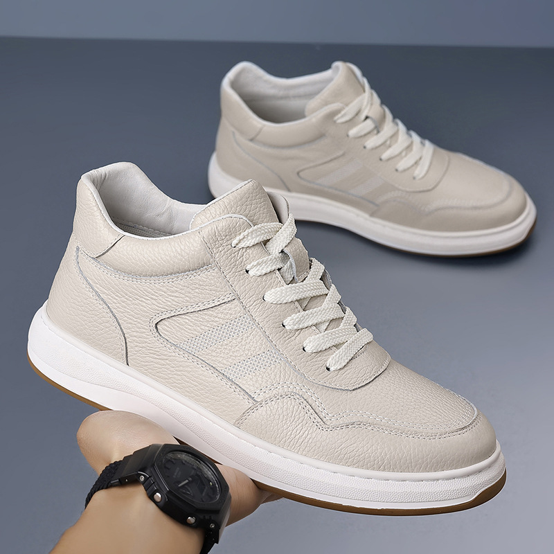 头层牛皮冬季高帮男士棉鞋