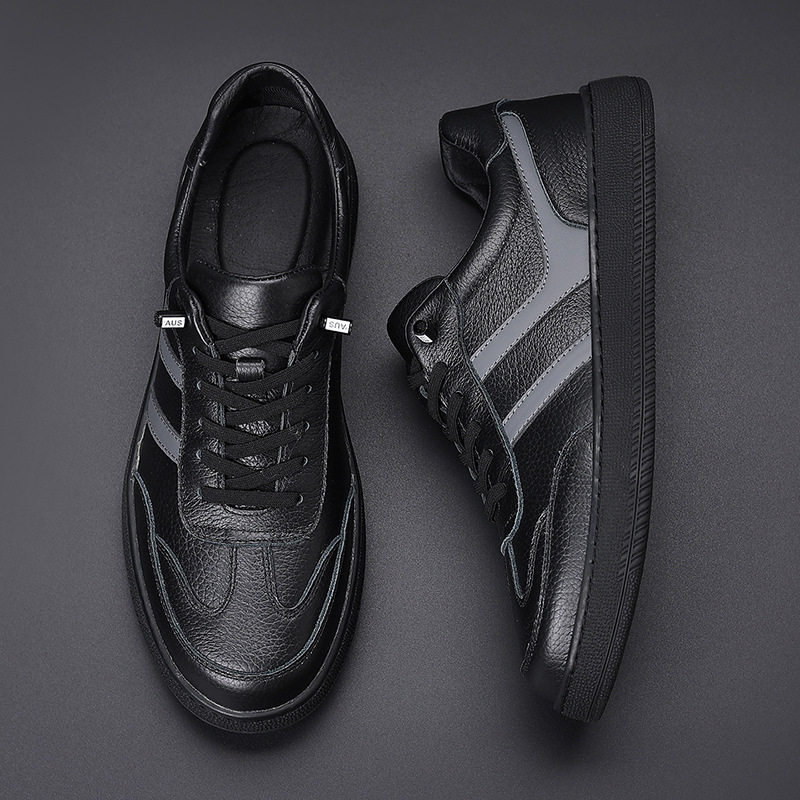 头层牛皮2025新款男士休闲鞋真皮透气男款德训鞋百搭男鞋鞋子皮鞋