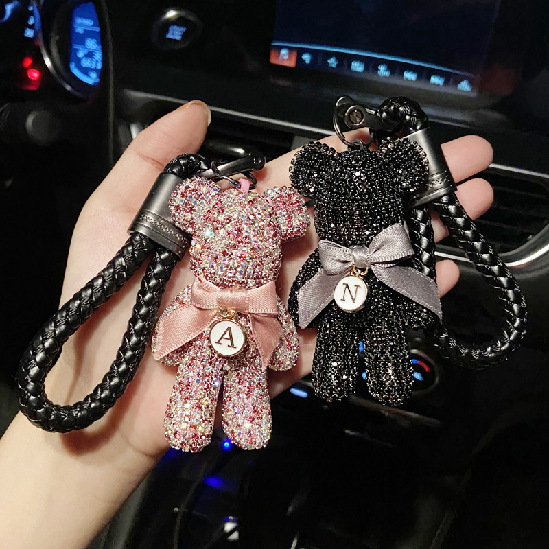 镶钻个性创意卡通女士包包钥匙扣
