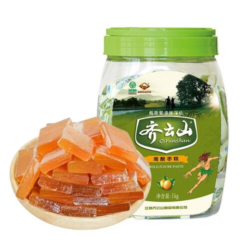 齐云山南酸枣糕1000g桶装 成人小孩绿色食品办公室休闲下午茶特产