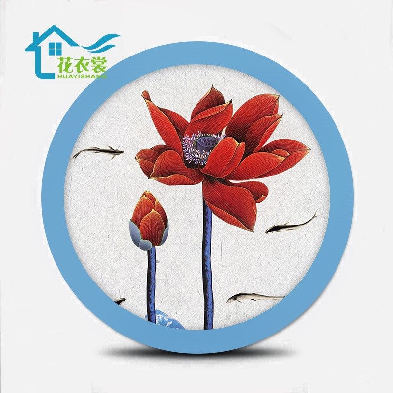 简约新中式创意圆形相框挂墙15 20 25 30 35 40 45 50cm画框装裱|ruв категории Домашний быт, рамка/рамка - от Buy2taobao.com для оказания профессиональной услуги покупки агента Taobao