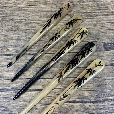 簪子牛角古风漆艺发簪