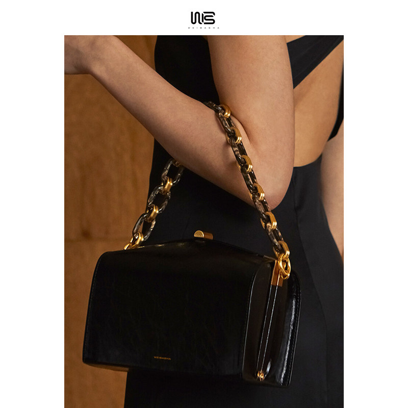 轻奢小众包包2022新款潮手提单肩包链条包医生女包小包ins斜挎包