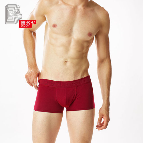 BENCH/BODY/奔趣男内裤男士棉质纯色本命年中腰平角内裤BUX2040 - 封面