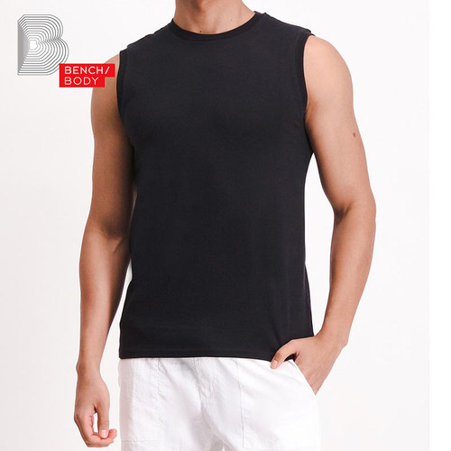 BENCH/BODY/奔趣2025新品男士背心纯色棉薄款透气打底背心BUT0042