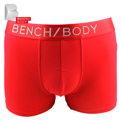 bench/BODY/奔趣 本命年大红男士棉质纯色中腰男平角内裤BXM0336
