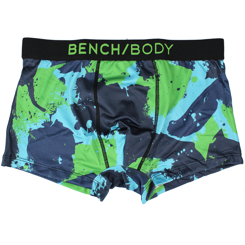 bench/BODY/奔趣2023夏季新品内裤印花男士涤纶中腰平角裤BXF0154