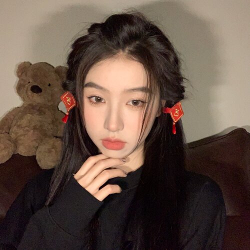 馨帮帮新年侧边暴富发夹女