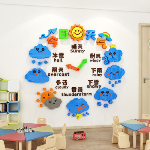 幼儿园天气环创主题墙贴