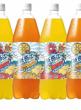 屈臣氏新奇士西柚汁混合橙汁汽水1.25LX6装整箱 果汁含汽果味饮料