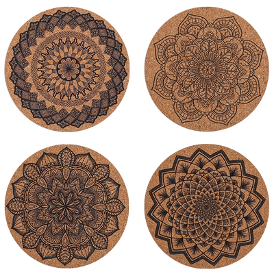 美杜软木杯垫吸水防烫防滑