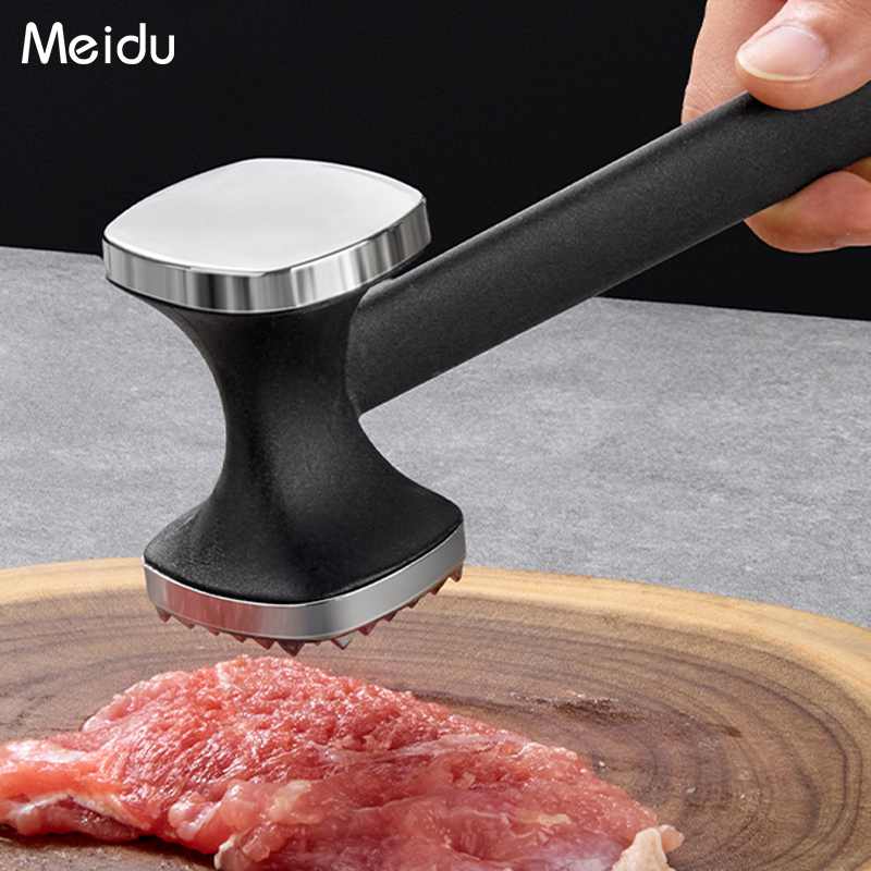 牛排专用锤家用捶打牛肉筋小锤子不锈钢松肉针扎肉器牛肉捶打神器