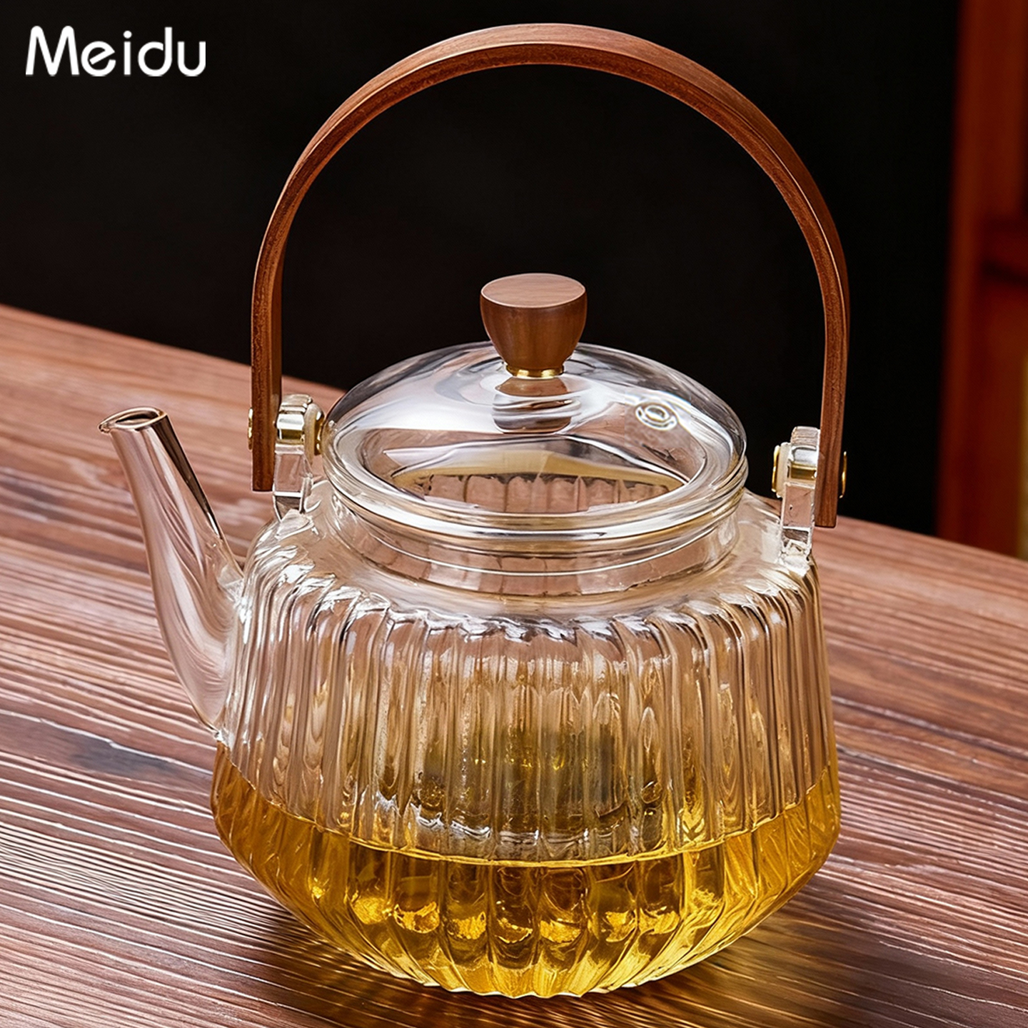 玻璃煮茶壶泡茶壶茶水分离家用提梁壶围炉煮茶电陶炉煮茶器烧水壶