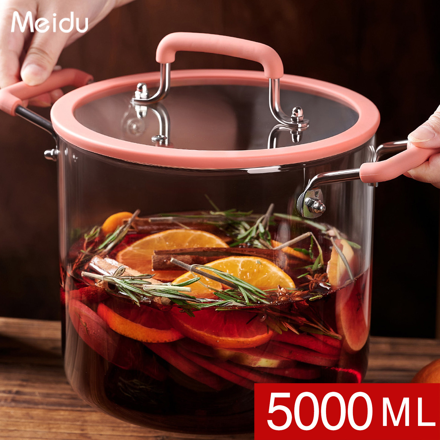 汤锅圣诞聚会围炉煮茶热红酒锅高硼硅双耳玻璃锅带盖碳炉专用器皿,厨房/烹饪用具,汤锅/汤桶/卤肉桶,淘宝优惠券,粉丝福利购,淘宝优惠卷