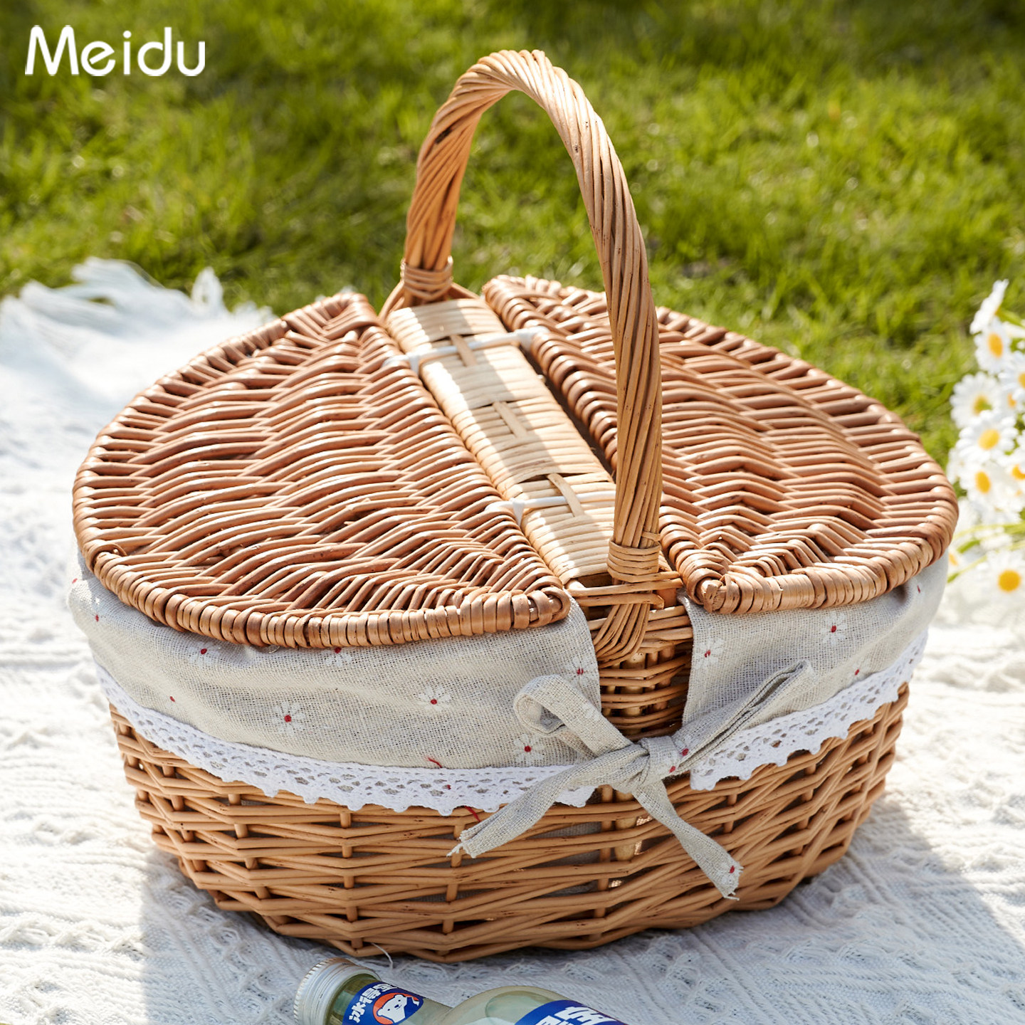 野餐篮子手提柳编织篮藤编收纳篮水果篮子鸡蛋收纳筐馒头筐采摘篮,收纳整理,其他收纳篮,淘宝优惠券,粉丝福利购,淘宝优惠卷