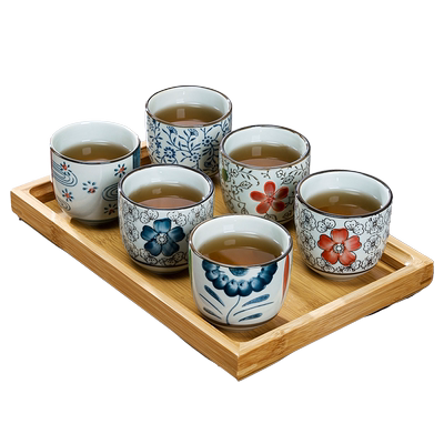 美杜日式复古茶杯套装陶瓷