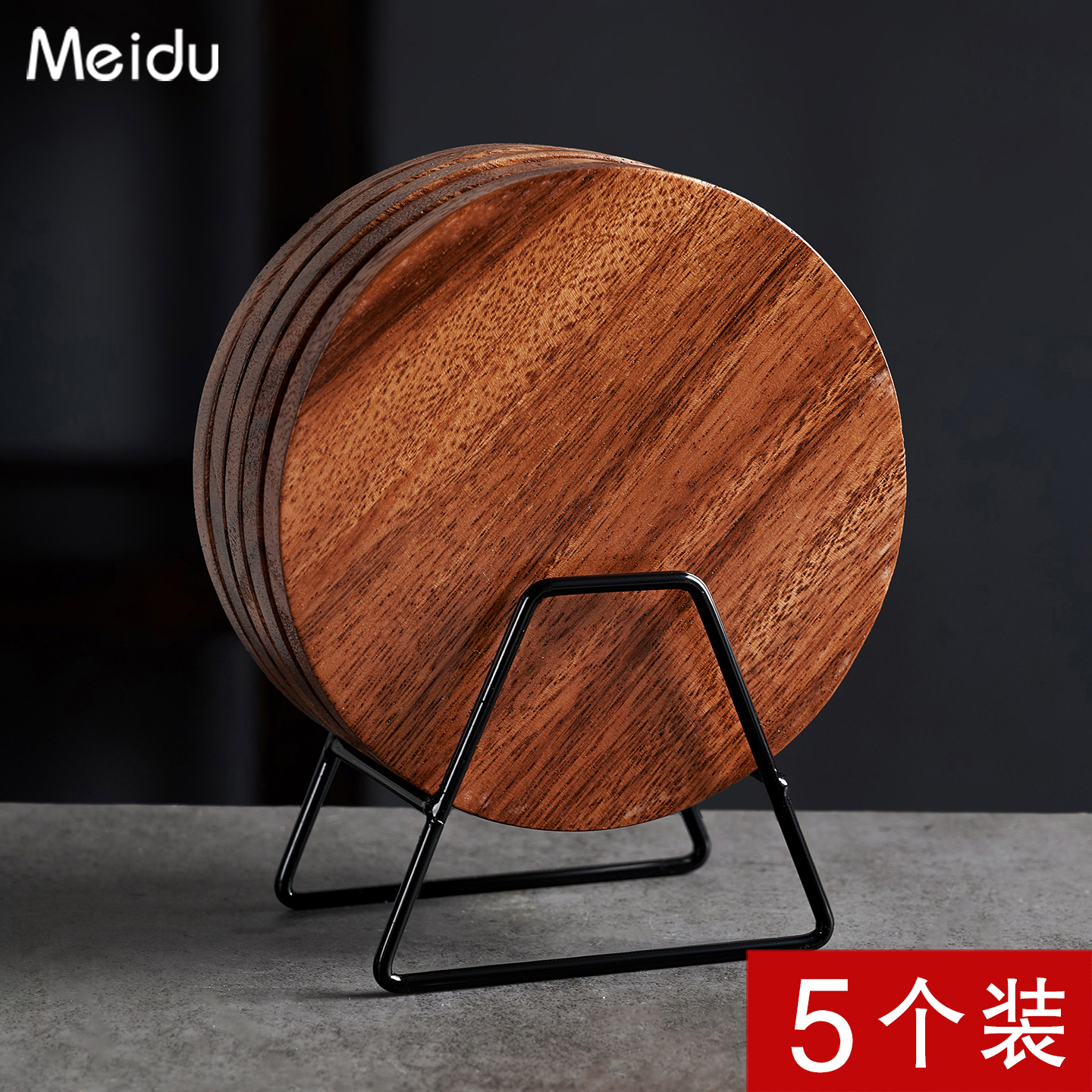 实木圆形隔热餐垫防烫桌垫