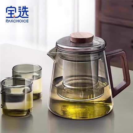 玻璃茶壶泡茶家用2025新款单壶一人用茶具套装茶水分离杯水壶专用