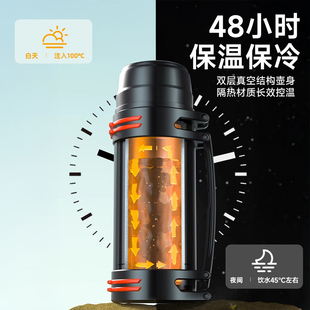 拼保温壶大容量外出携带暖水壶2025新款家用抗菌不锈钢热水保温壶