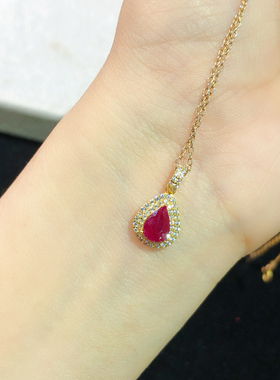 天然无烧红宝石裸石戒面 纯天然水晶彩宝戒指吊坠项链手链镶嵌