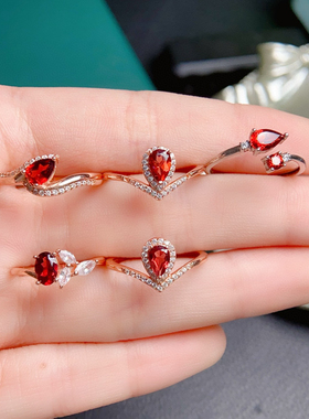 天然蓝宝石戒指精品皇家蓝高净度满火彩3*5mms925银精工镶嵌