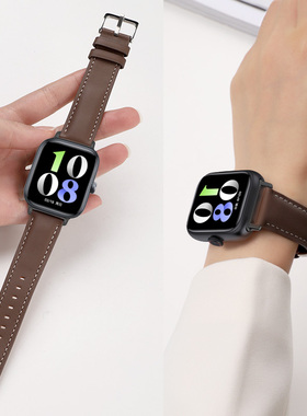 适用vivowatchgt手表真皮表带iQOO WATCH GT智能运动手表腕带新款智能运动男女款表链夏季高级皮质替换带配件