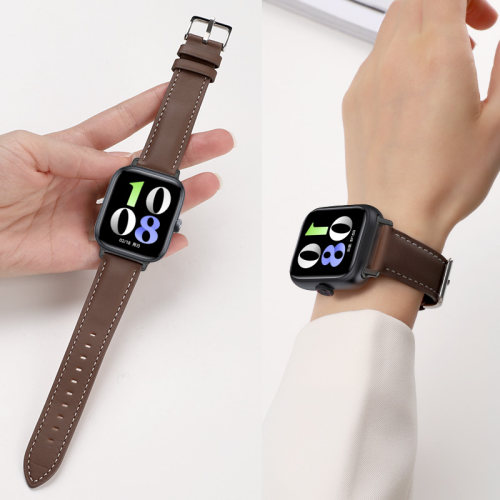 适用vivowatchgt手表真皮表带iQOO WATCH GT智能运动手表腕带新款智能运动男女款表链夏季高级皮质替换带配件