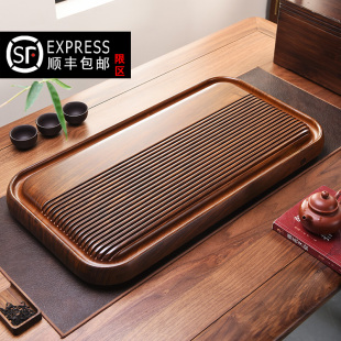 排水整块干泡茶海2025新款 实木茶盘家用小型茶台高端办公茶具套装