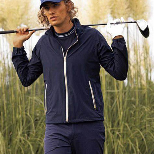 弹力复合面料休闲夹克男款