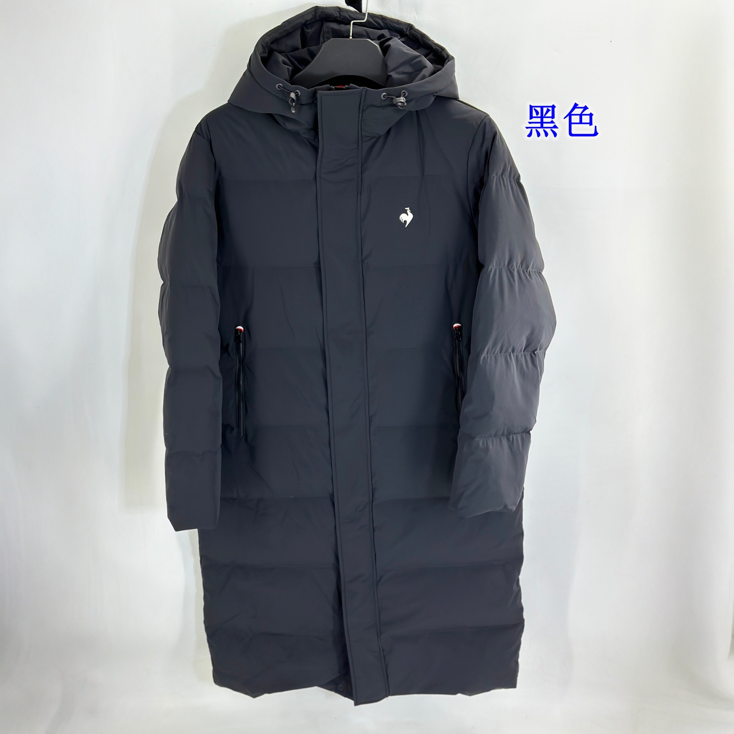 长款连帽羽绒大衣男女情侣款