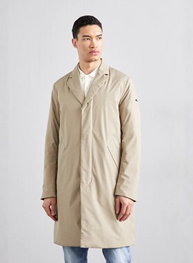 P棉薄款中长商务款棉服男