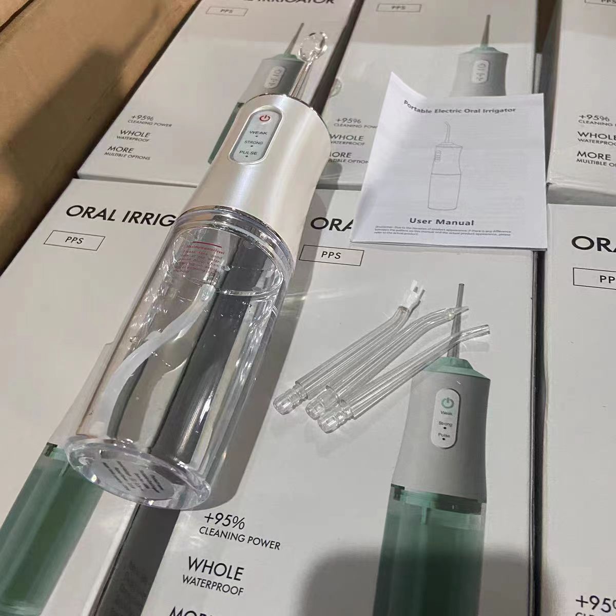 出口日单!冲到3米高!脉冲洁牙新方式!多功能冲牙线冲牙器