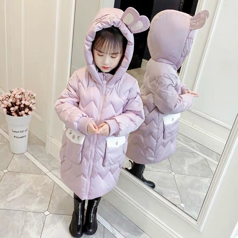 女童冬装羽绒棉服2025新