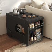 实木移动茶几茶台烧水壶一体可移动沙发边几小推车阳台茶水柜茶桌