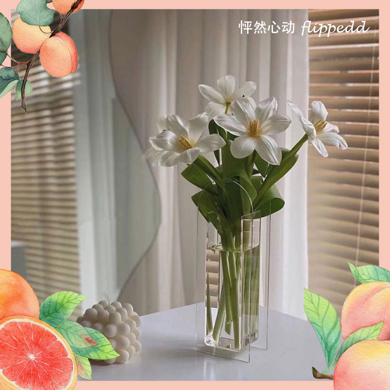 亚克力花瓶简约透明办公室