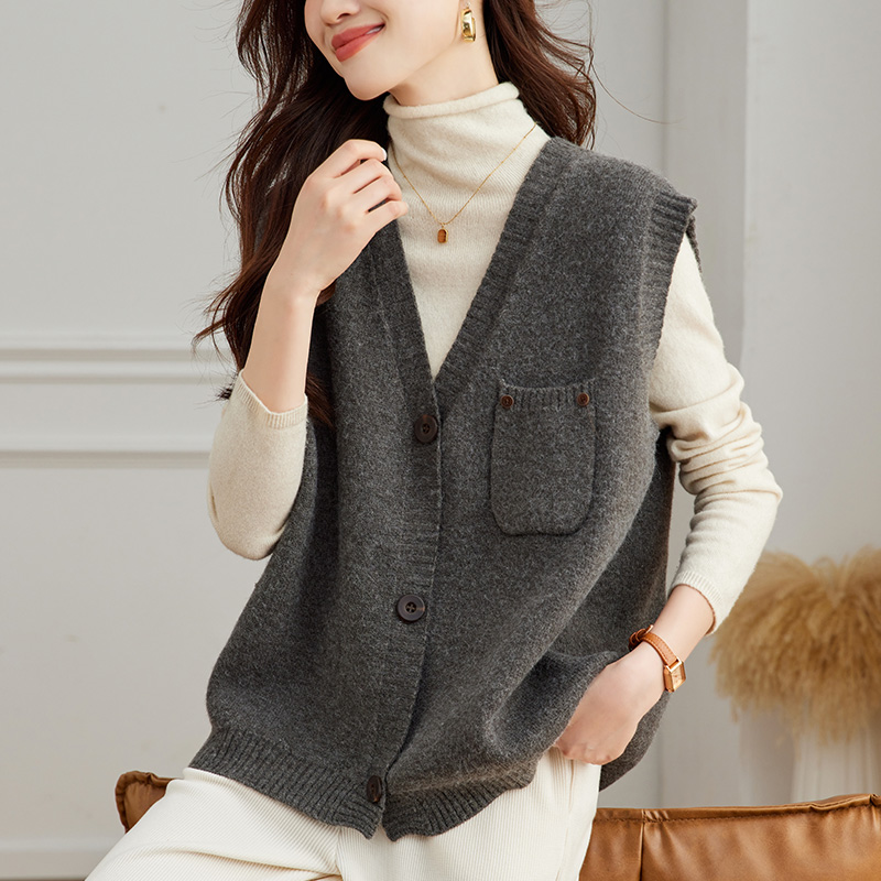 口袋常规马甲初影新品特惠通勤