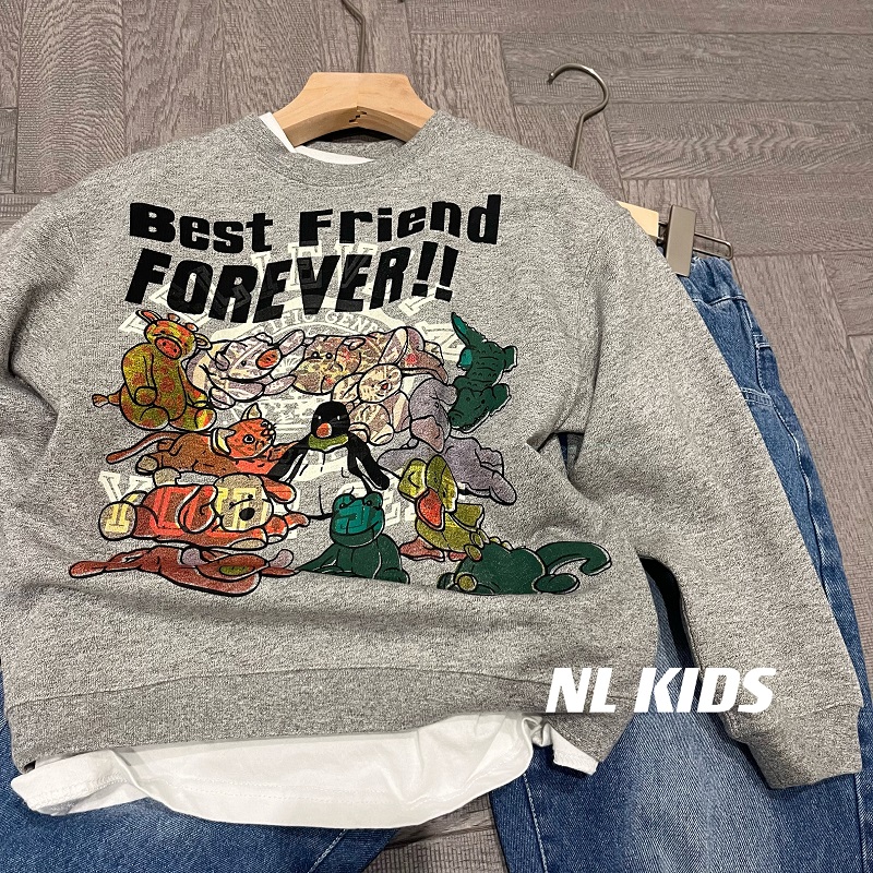 男童男宝宝动物乐园春游套头衫