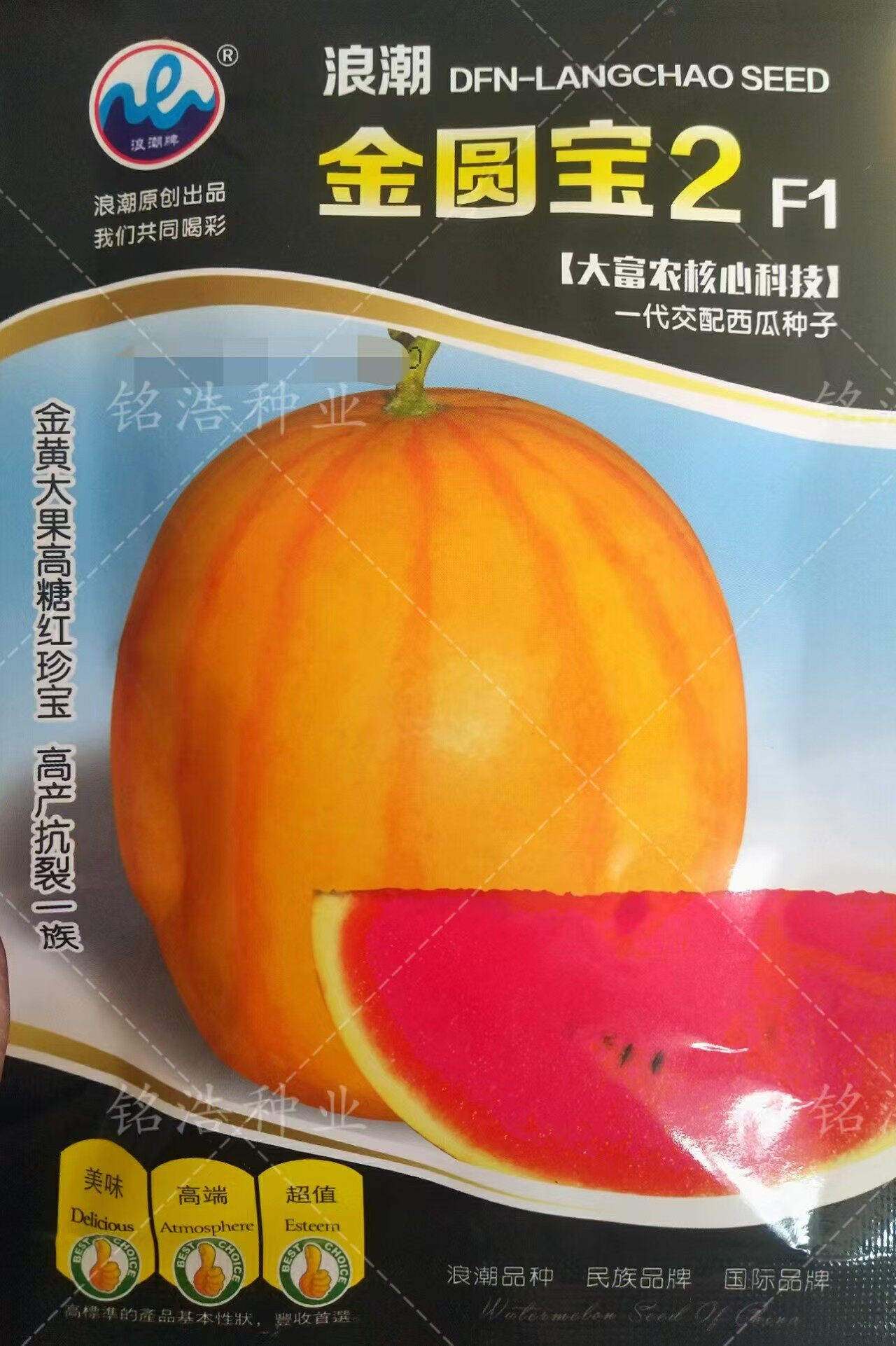 黄皮红瓤西瓜甜脆薄皮香