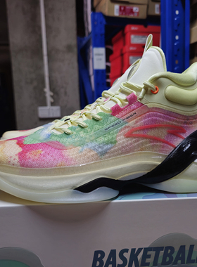 安踏汤普森KT7PRO战靴氮科技减震舒适火龙果高帮篮球鞋112231101