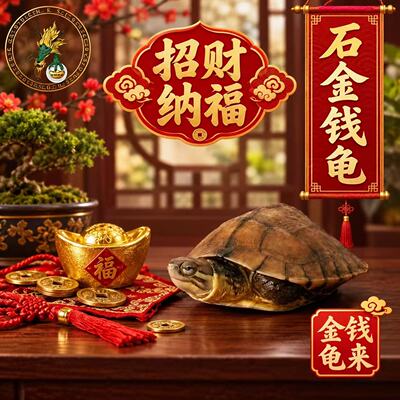 聚财旺宅 金钱龟 长寿龟 南石宠物观赏龟 小乌龟活物 本土龟