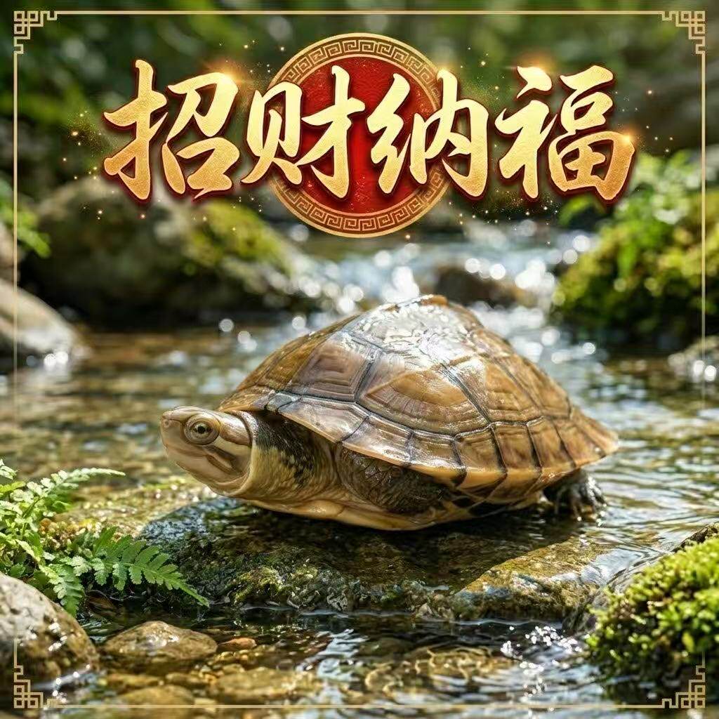 聚财旺宅 金钱龟 长寿龟 南石宠物观赏龟 小乌龟活物 本土龟