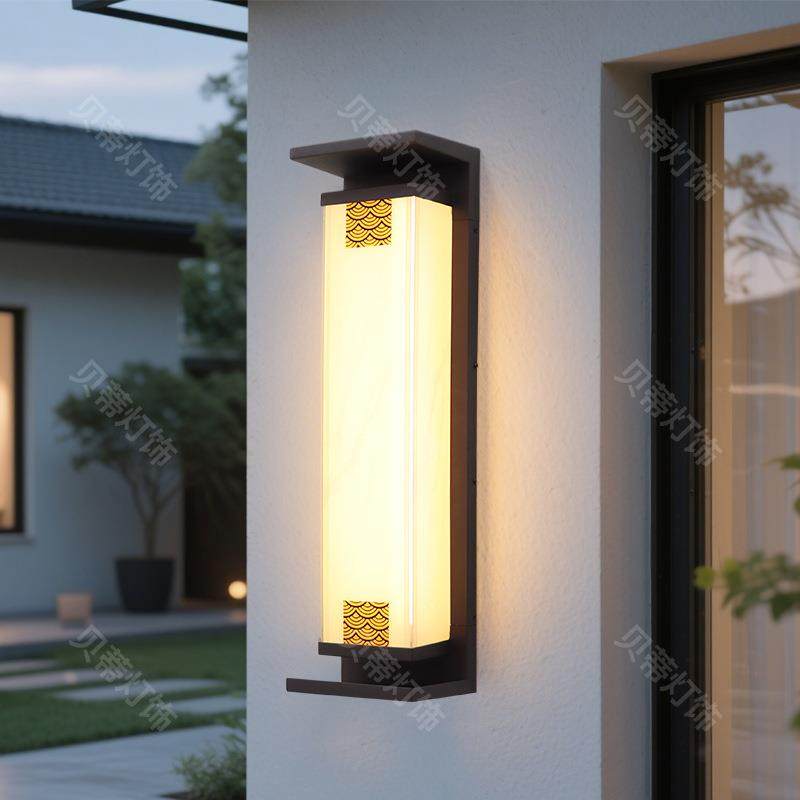 新中式户外壁灯太阳能别墅庭院灯酒店室外现代简约大门防水墙头灯,家装灯饰光源,户外壁灯,淘宝优惠券,粉丝福利购,淘宝优惠卷