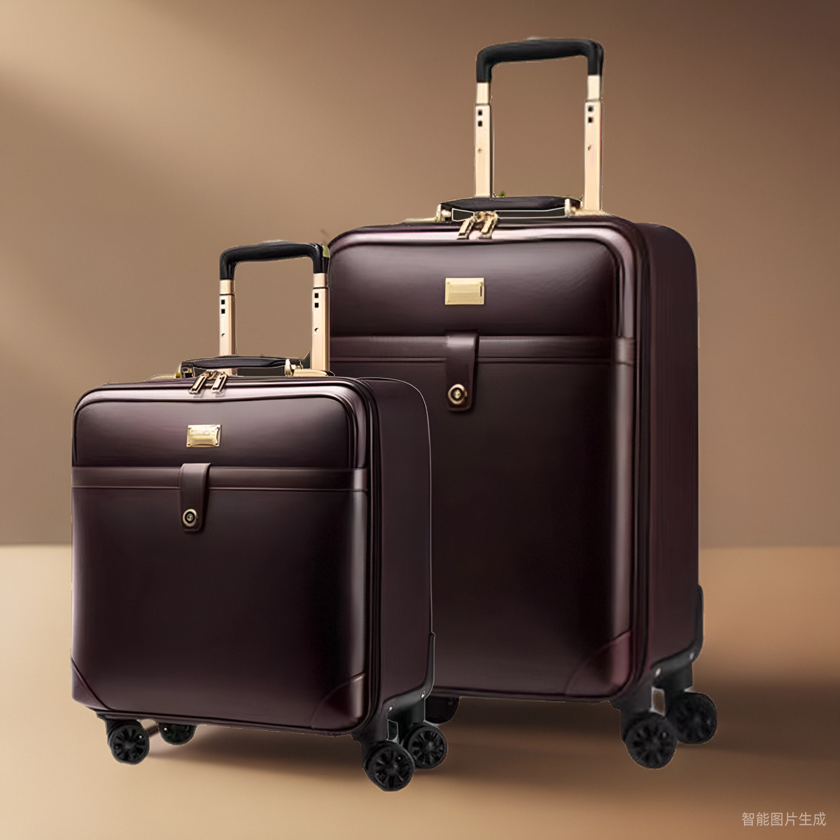 外交商务官拉杆行李箱2025新款品牌子母横皮箱18登机旅行箱男20寸